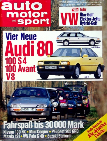 Deckblatt Auto Motor und Sport (11/1991)